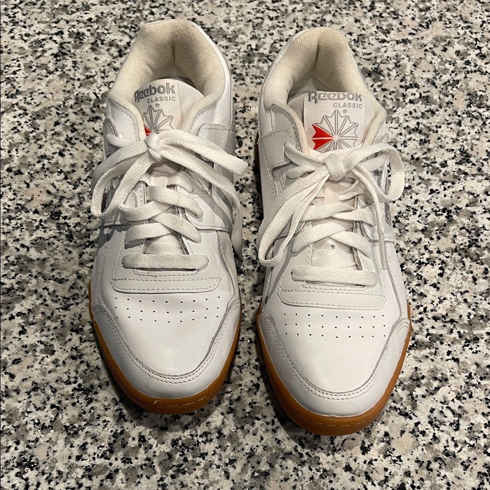 Reebok Classic White and Gum Sneakers